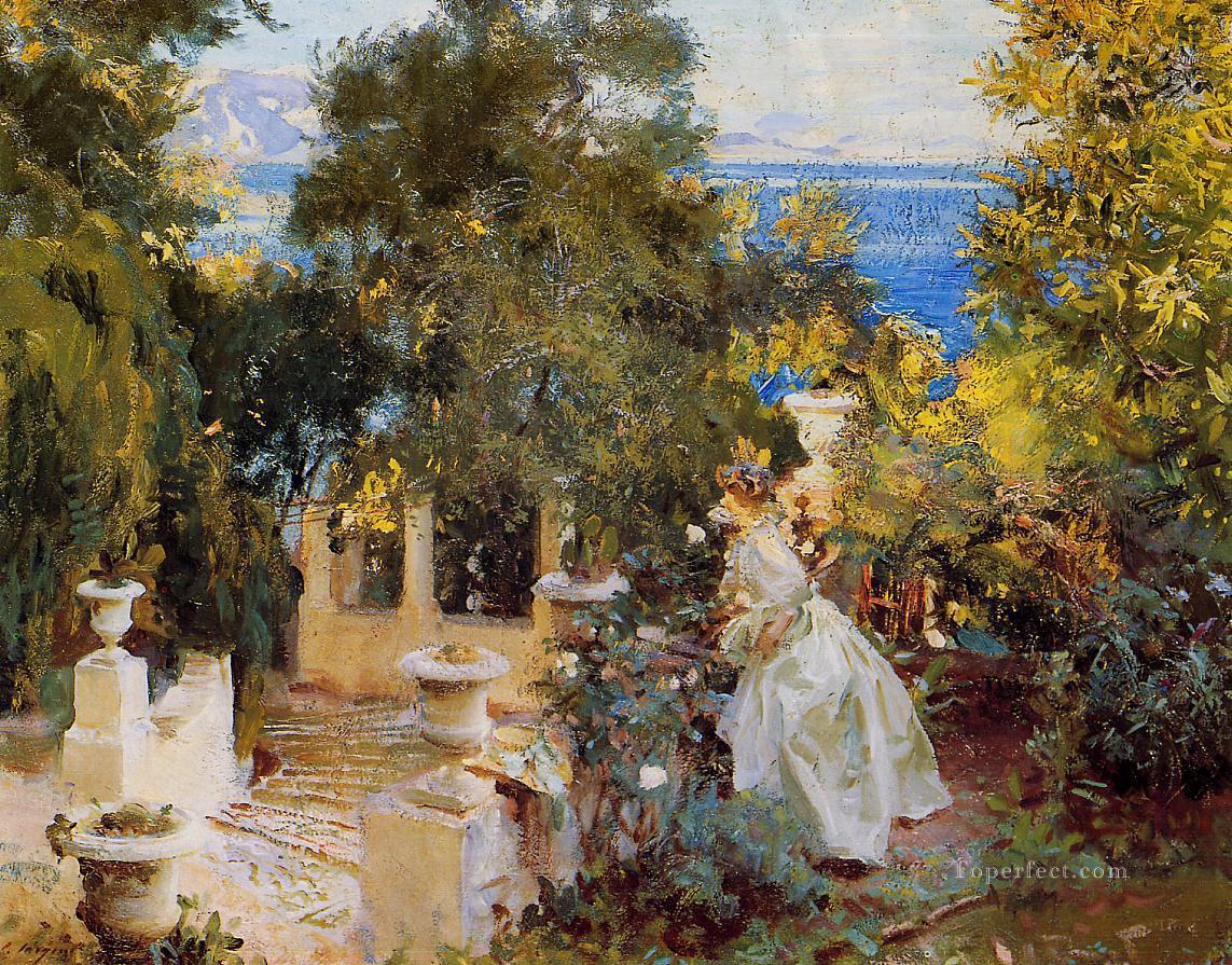 A Garden in Corfu John Singer Sargent Oil Paintings